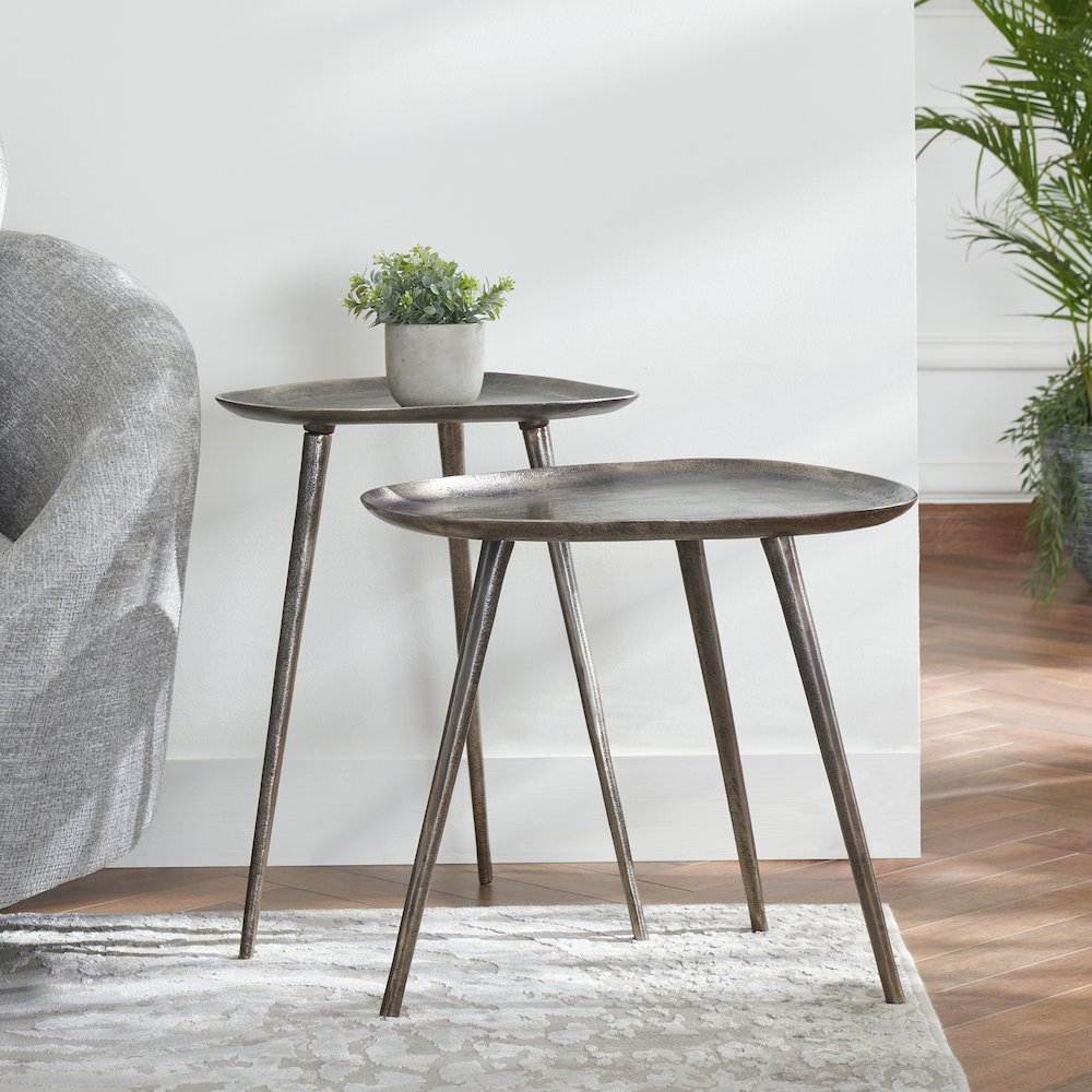 Bali Metal Nesting End Tables. Picture 2