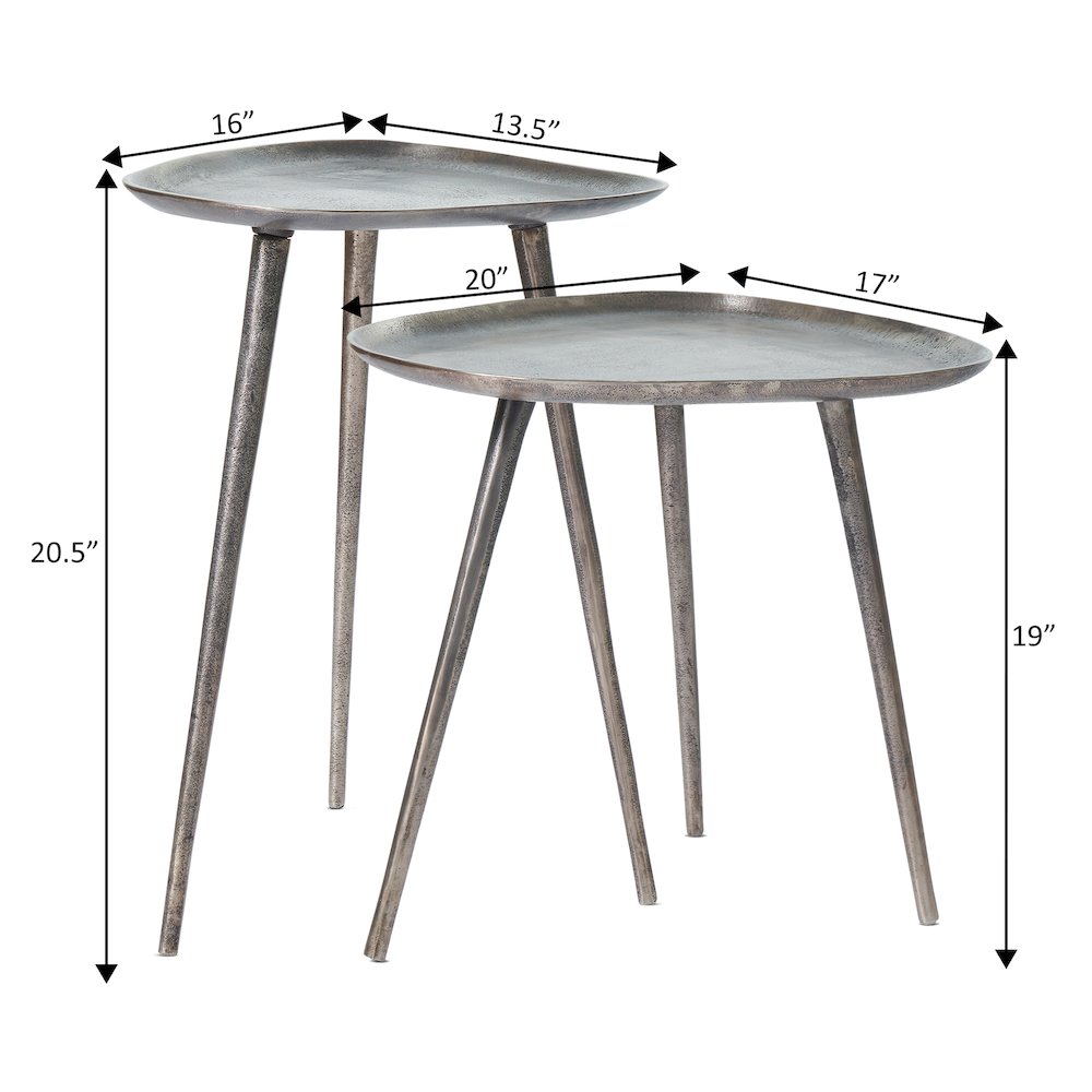 Bali Metal Nesting End Tables. Picture 4