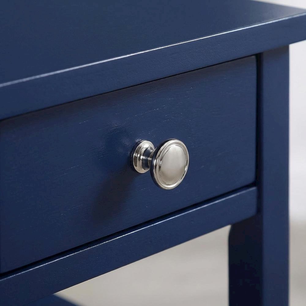Transitional 1-Drawer End Table with Shelves for Living Room. Picture 5