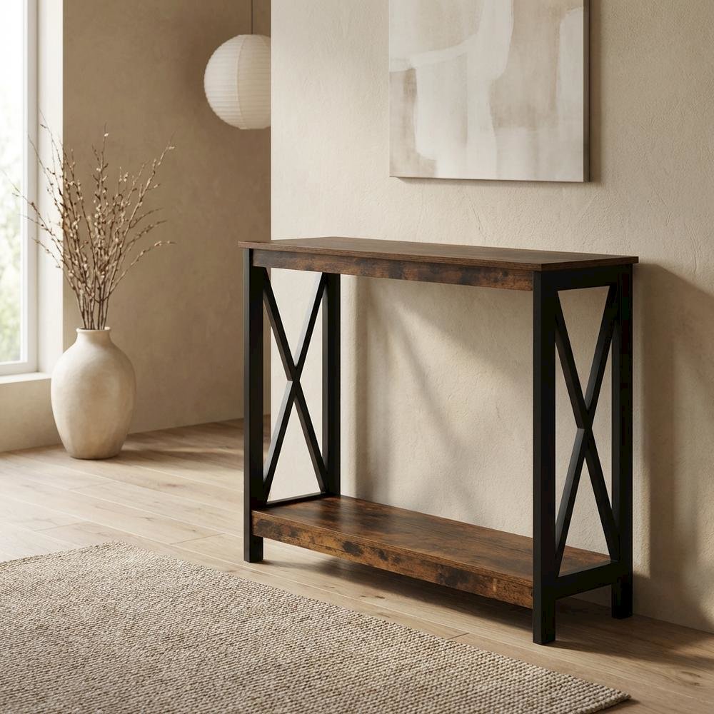 Wooden Console Table with Shelf for Modern Home Decor. Picture 2