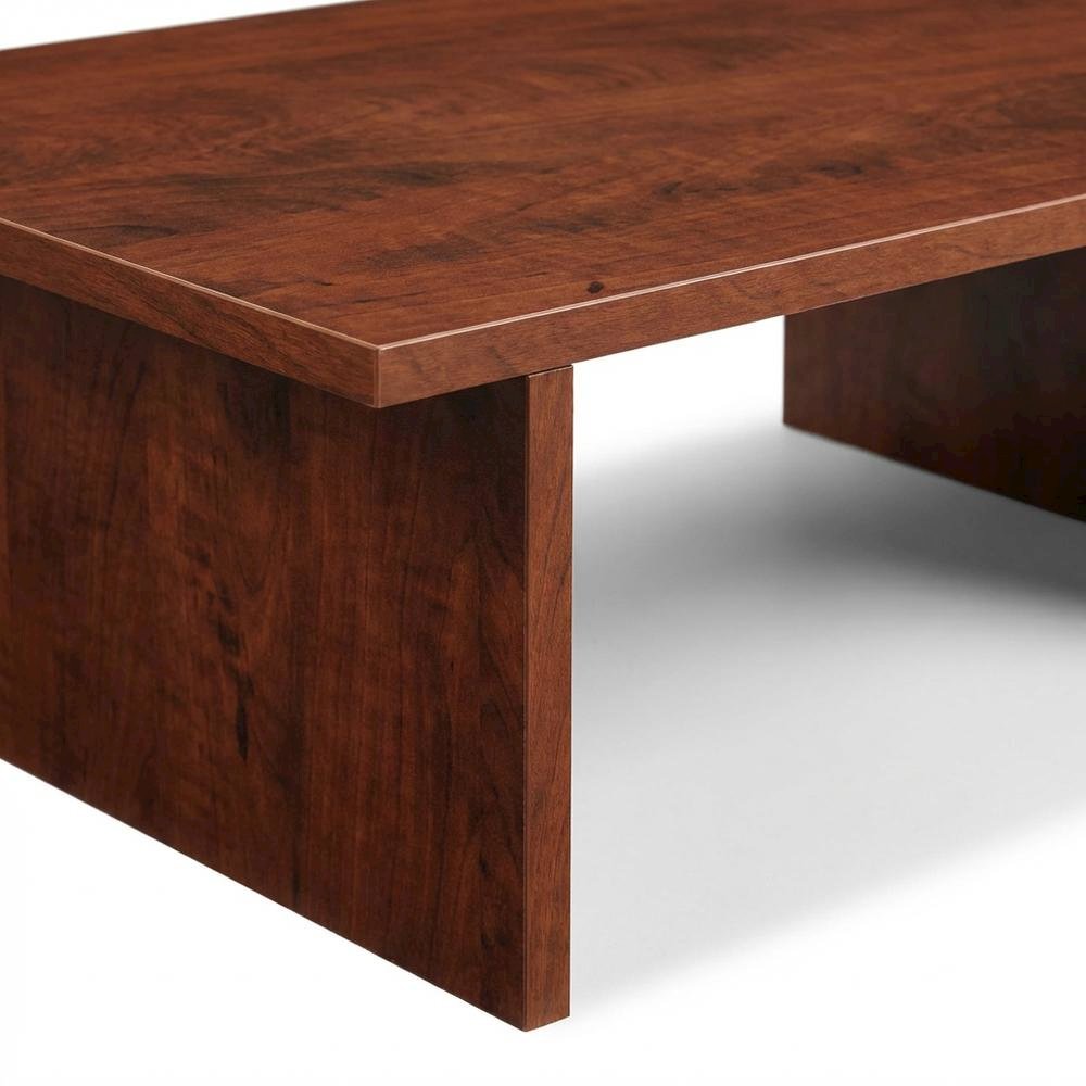 Cherry TV/Monitor Riser for TVs Up to 43 Inches with Particle Board Finish. Picture 6