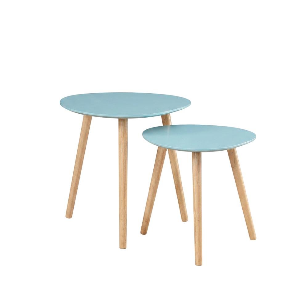 Wooden End Tables with Smooth Finish for Living Room and Bedroom. Picture 1