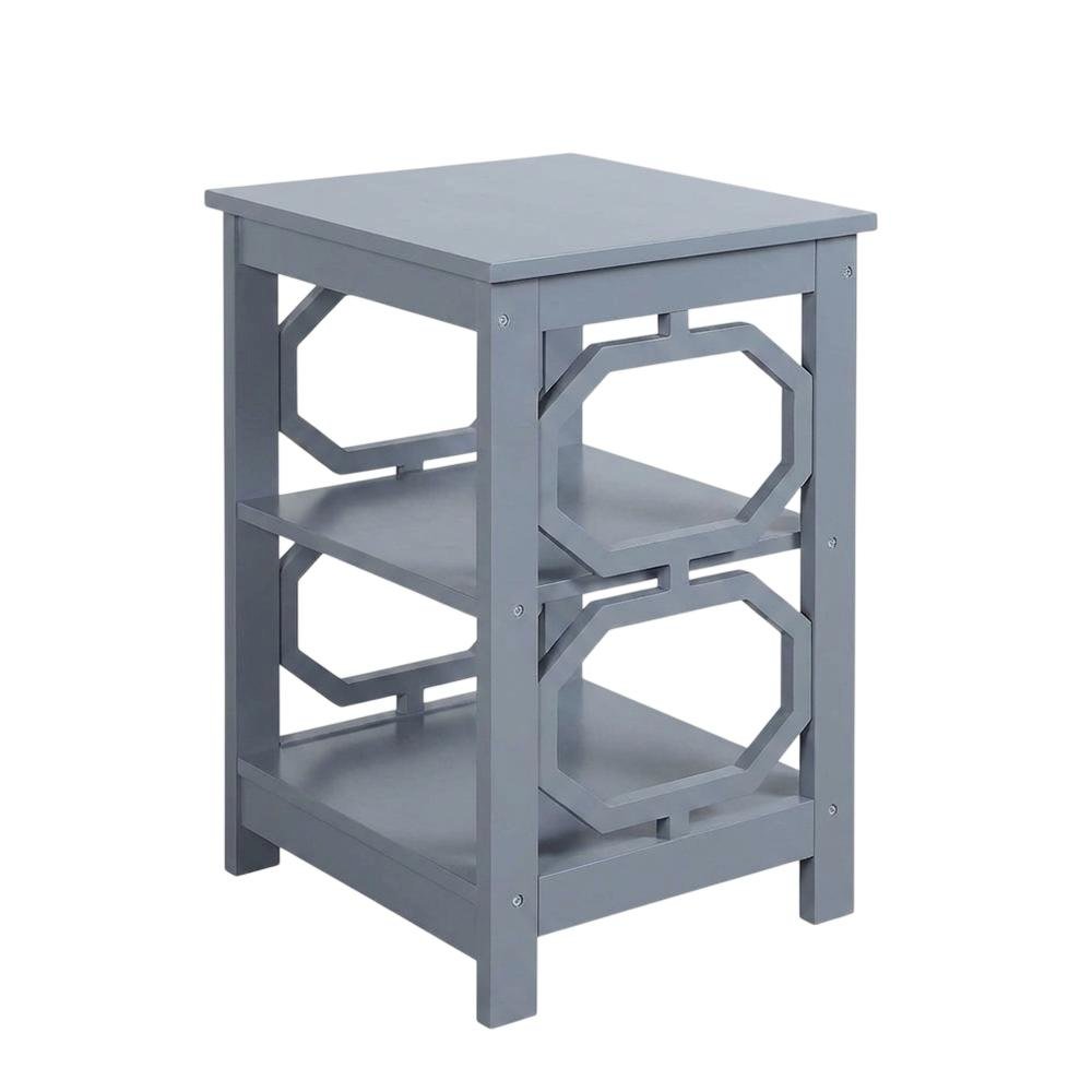 Black End Table with Modern Design and Solid Construction. Picture 1