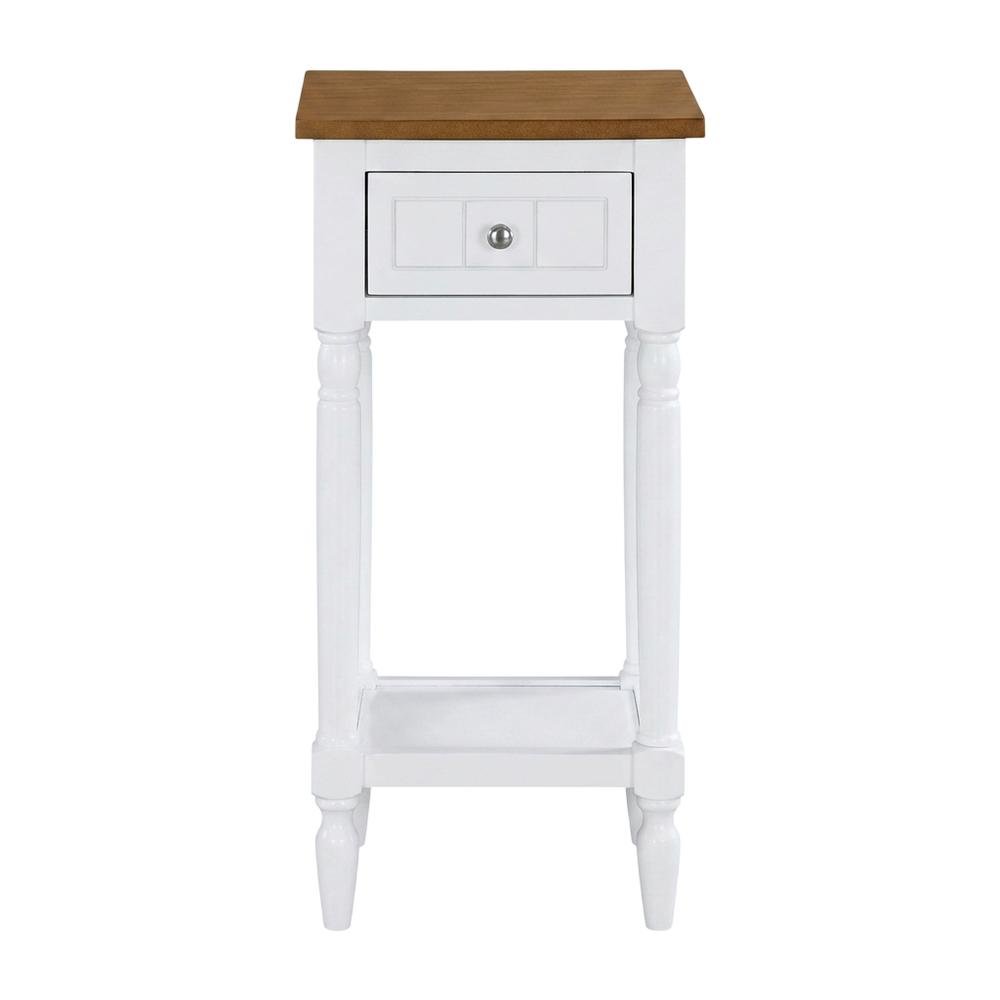 Traditional-style accent table with drawer and shelf for versatile living spaces. Picture 4
