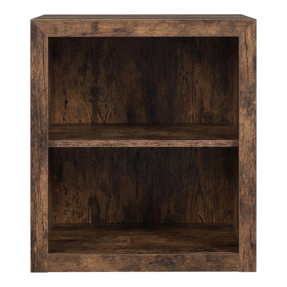 Barnwood Finish End Table with Shelving for Living Room or Bedroom. Picture 4