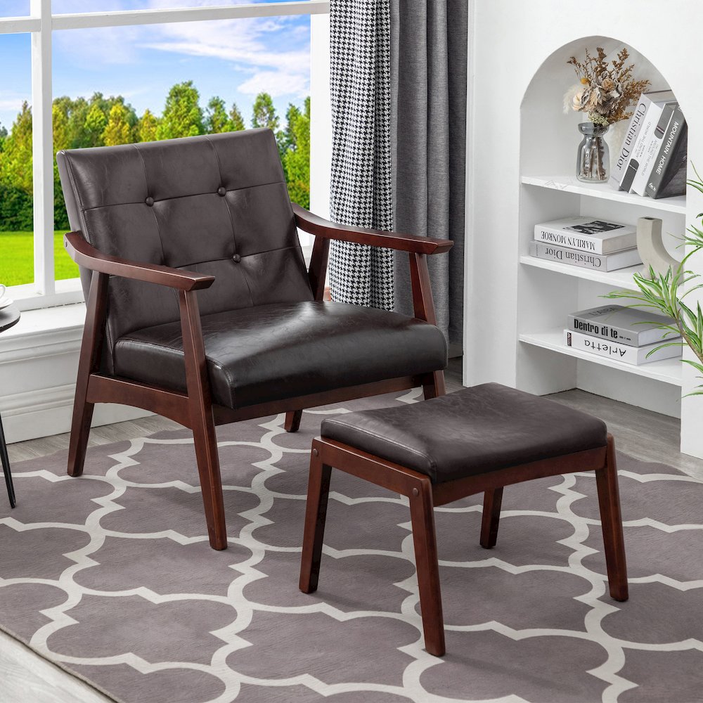Take a Seat Natalie Accent Chair and Ottoman Set. Picture 4