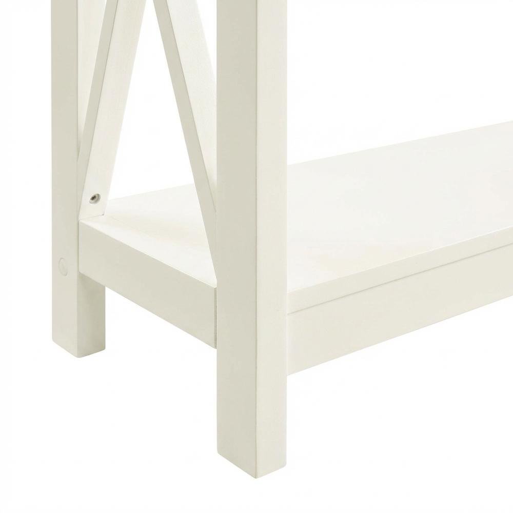 Wooden Console Table with Shelving for Modern Living Room or Entryway. Picture 5