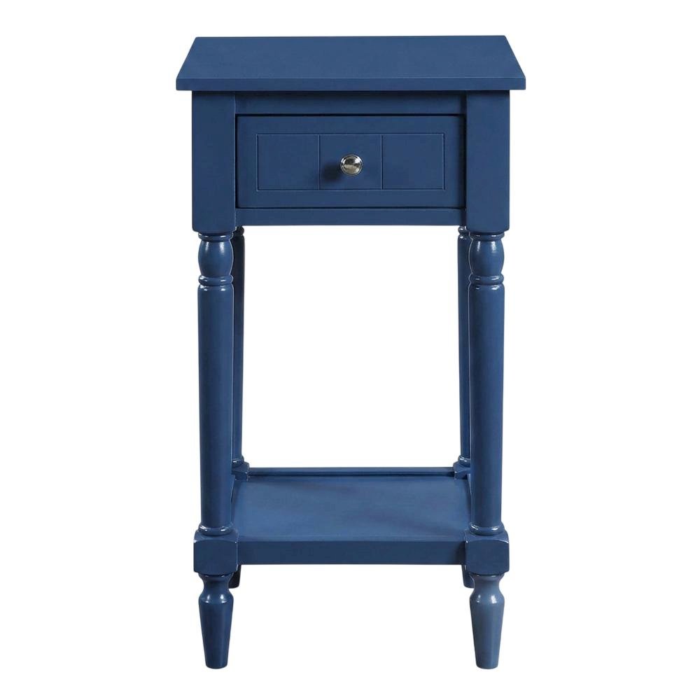 Traditional style accent table with drawer and shelf for living room use. Picture 4
