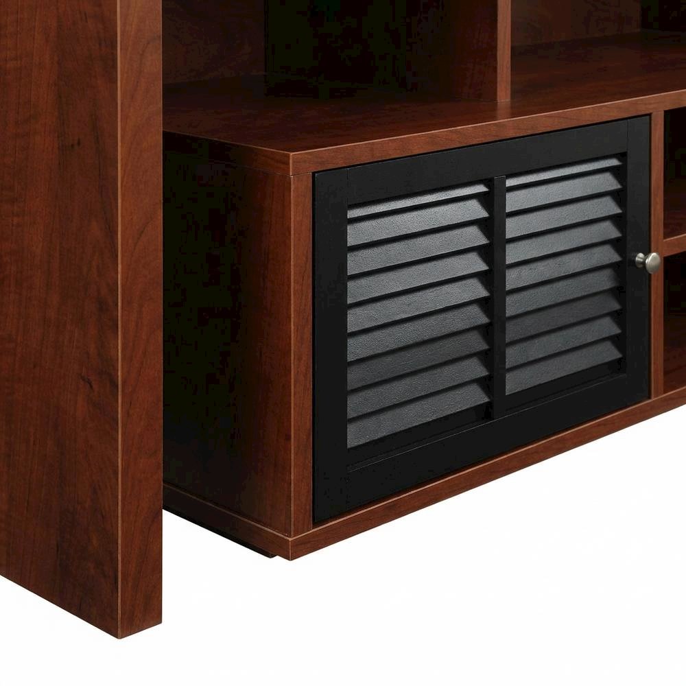Cherry wood TV stand with melamine veneer and ample storage space. Picture 6