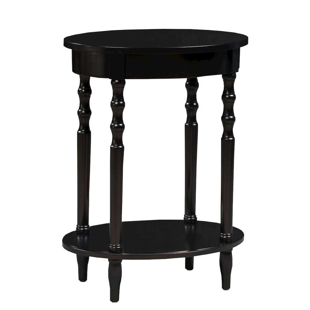 Classic Accents Brandi Oval End Table with Shelf. Picture 1