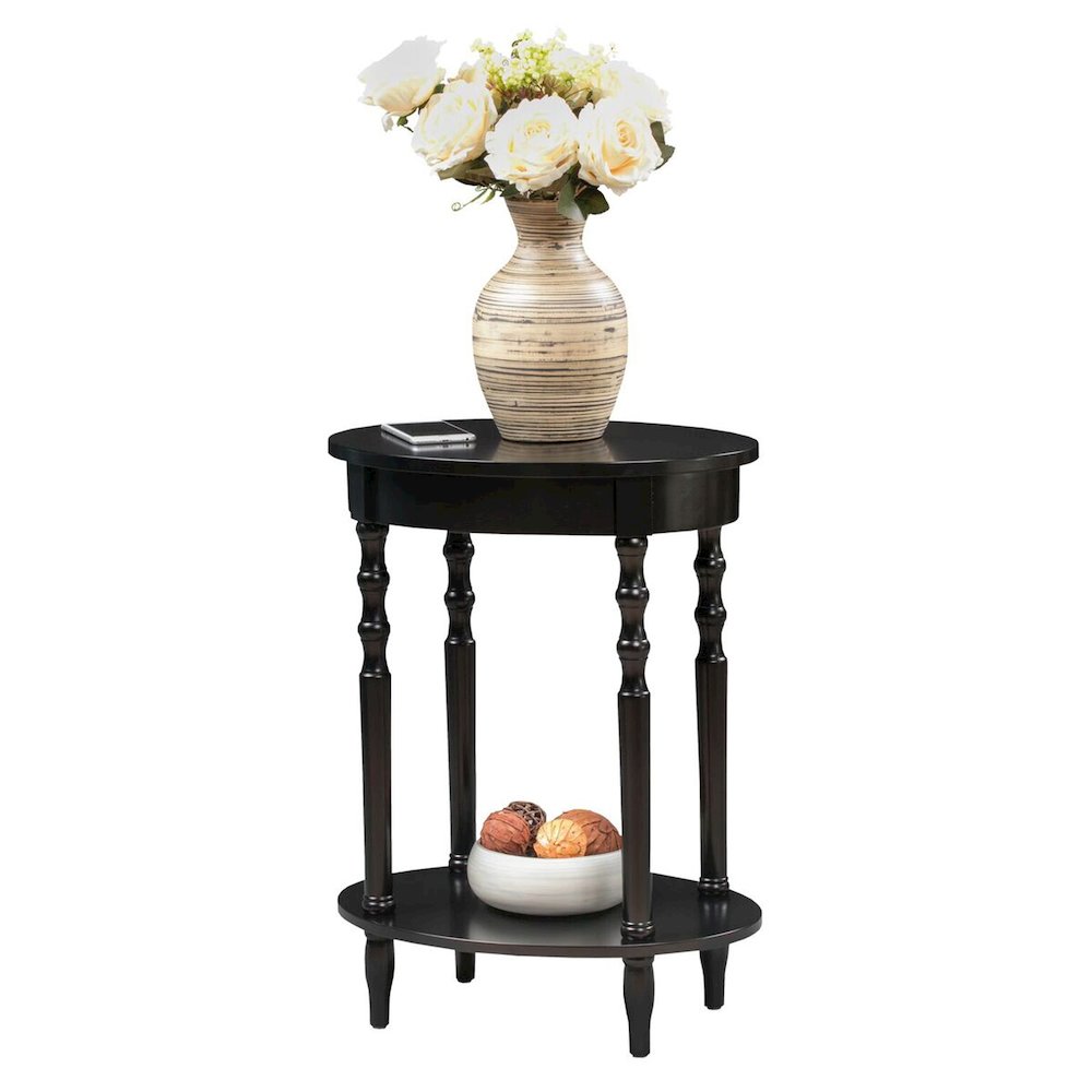 Classic Accents Brandi Oval End Table with Shelf. Picture 3