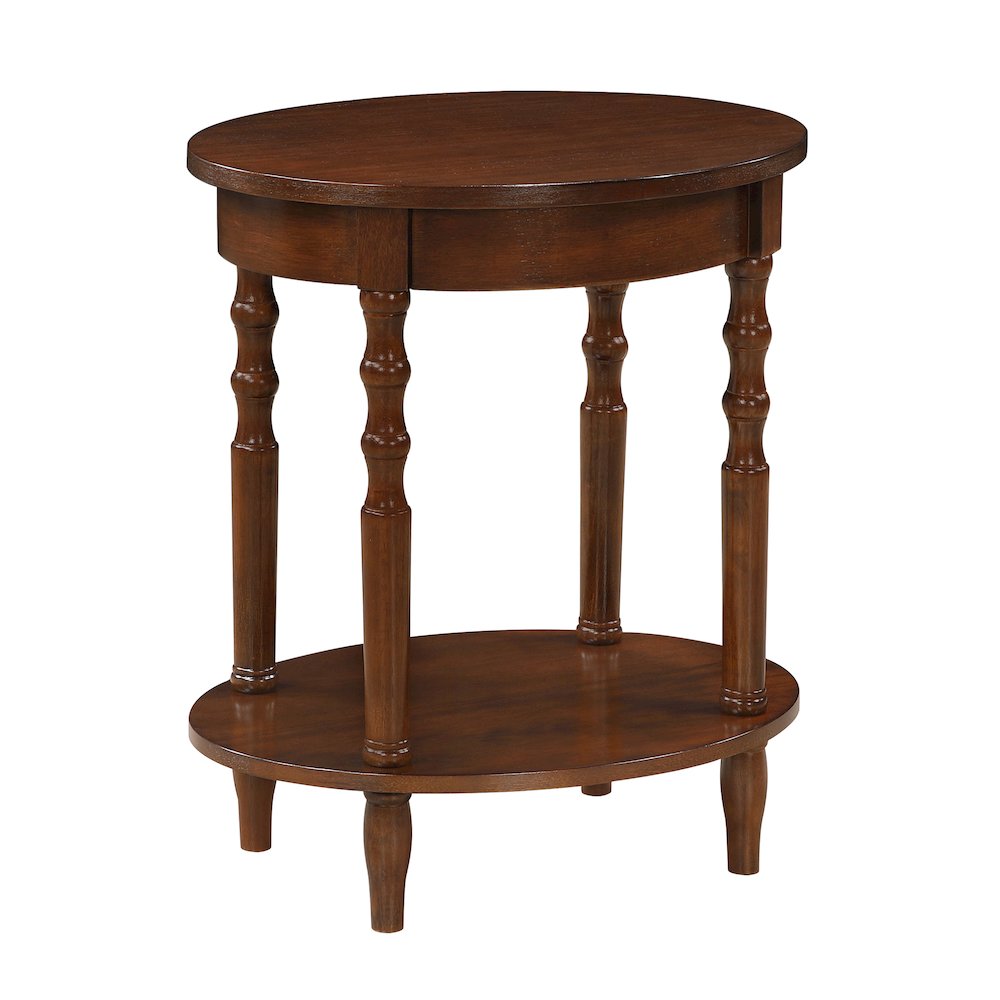 Classic Accents Brandi Oval End Table with Shelf. Picture 1