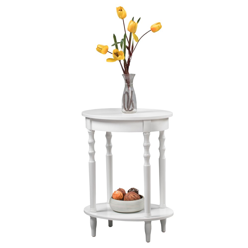 Classic Accents Brandi Oval End Table with Shelf. Picture 3