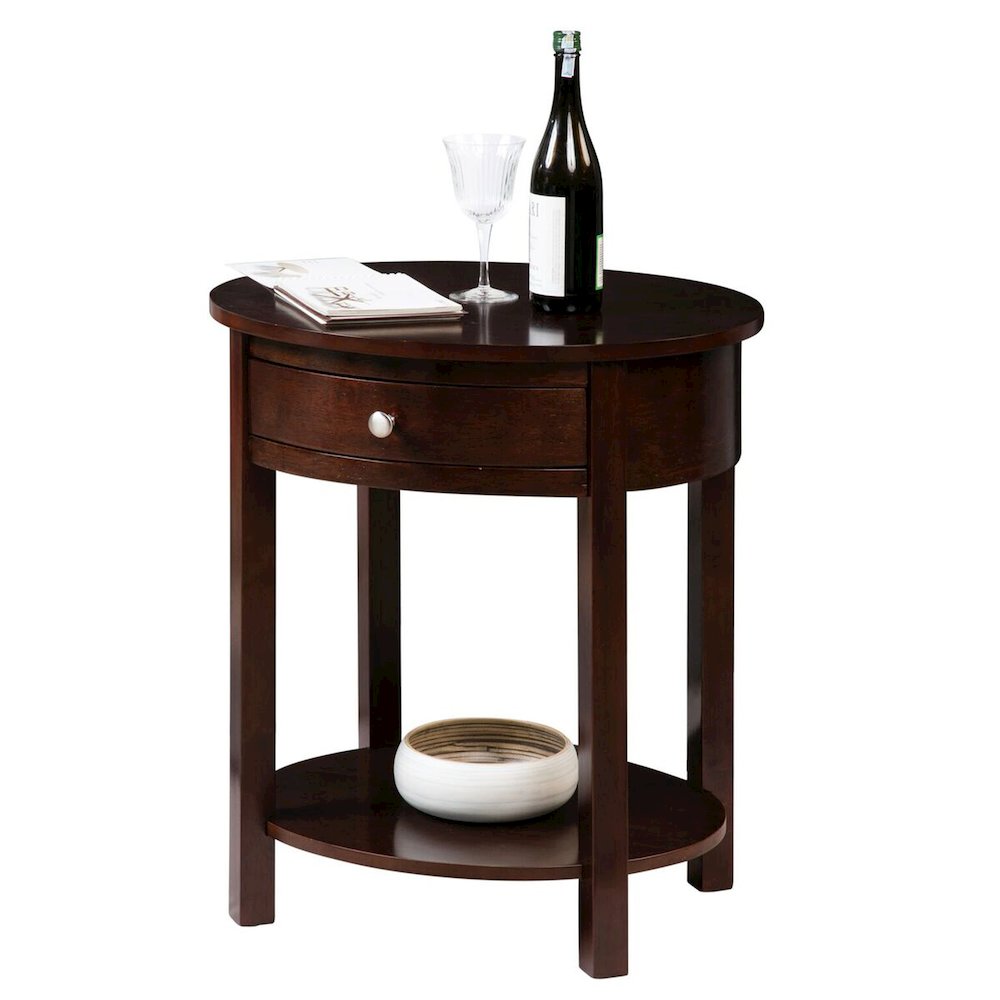 Classic Accents Cypress 1 Drawer End Table with Shelf. Picture 3
