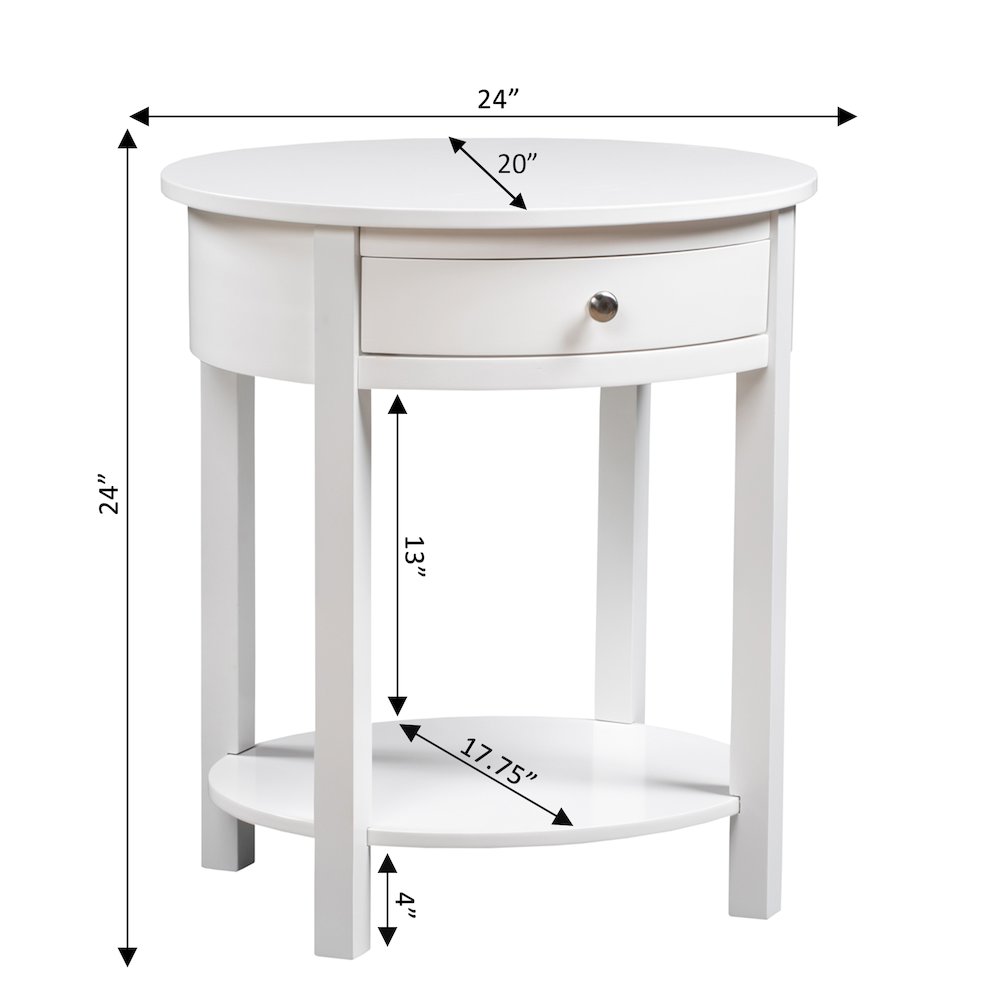 Classic Accents Cypress 1 Drawer End Table with Shelf. Picture 4