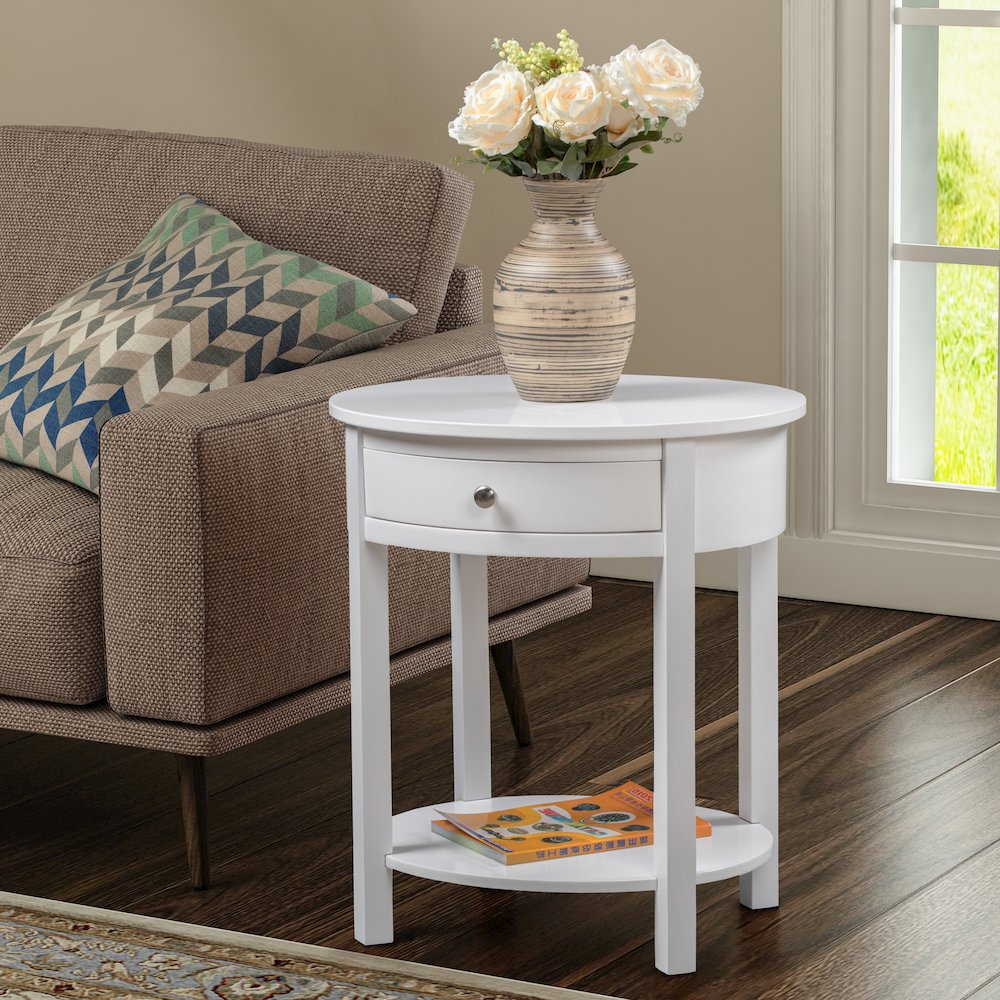 Classic Accents Cypress 1 Drawer End Table with Shelf. Picture 2