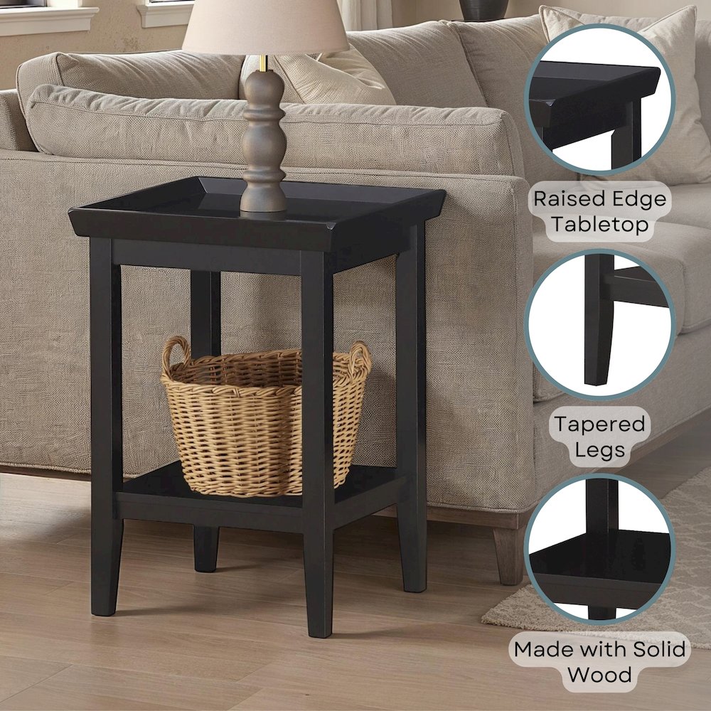 Ledgewood End Table with Shelf. Picture 4