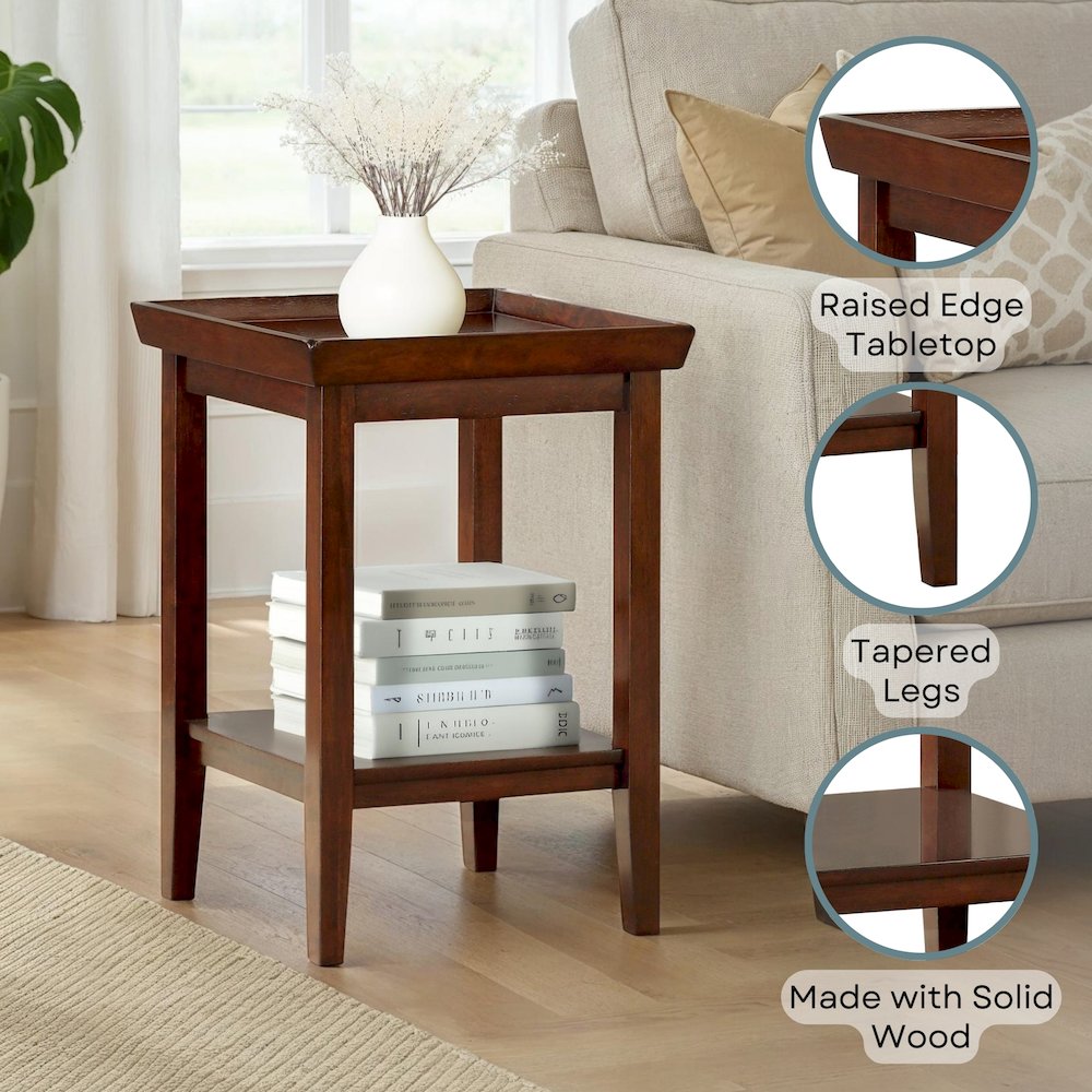 Ledgewood End Table with Shelf. Picture 4