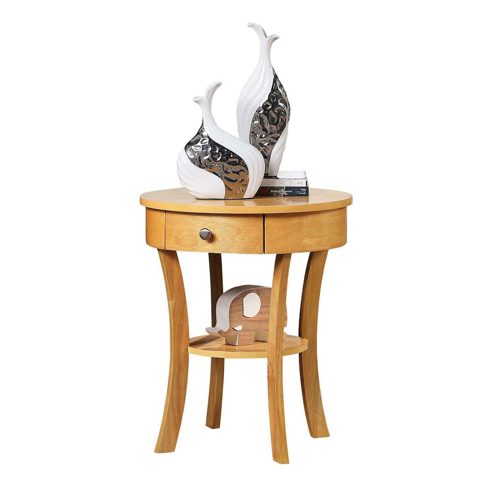 Classic Accents Schaffer 1 Drawer End Table with Shelf. Picture 3
