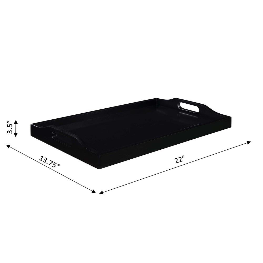 Designs2Go Serving Tray, Black. Picture 5