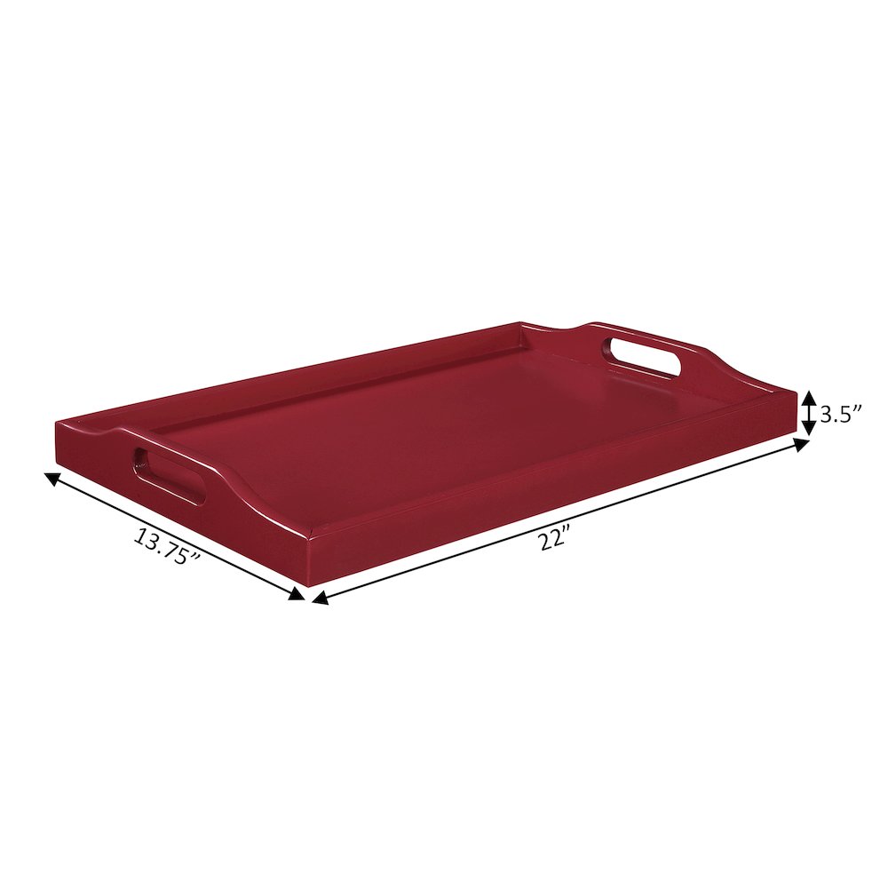 Designs2Go Serving Tray, Cranberry Red. Picture 5