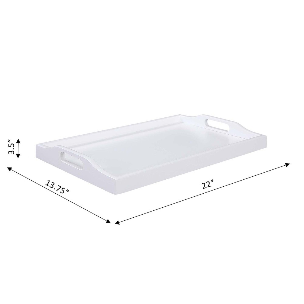 Designs2Go Serving Tray, White. Picture 4