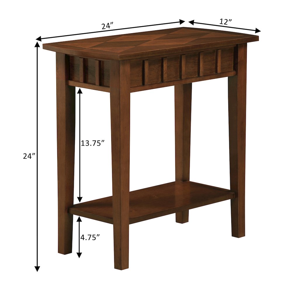 Dennis End Table with Shelf. Picture 6