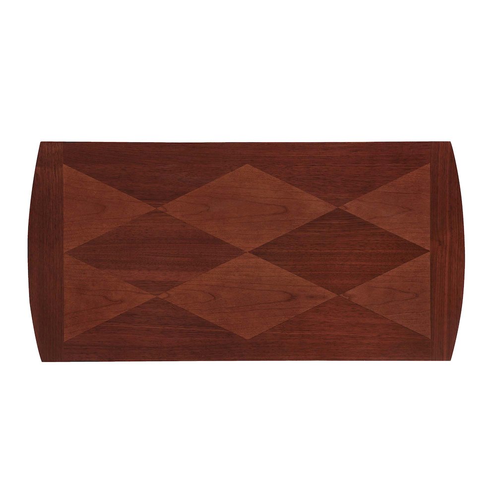 Dennis End Table with Shelf, Mahogany. Picture 4