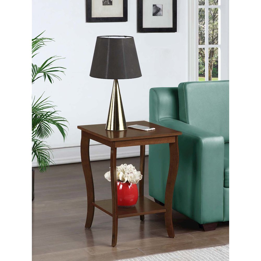 American Heritage Square End Table, Espresso. Picture 2