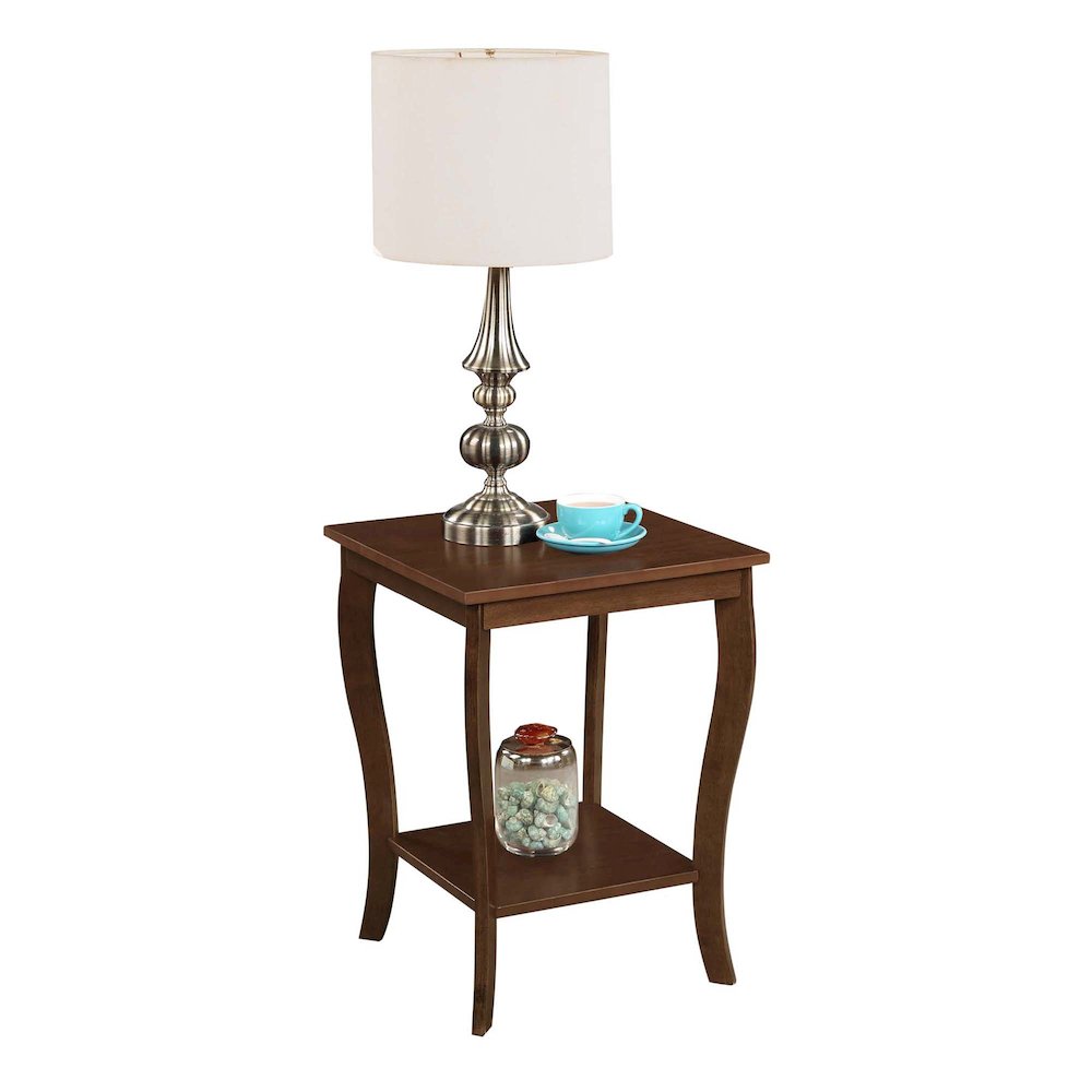 American Heritage Square End Table, Espresso. Picture 3