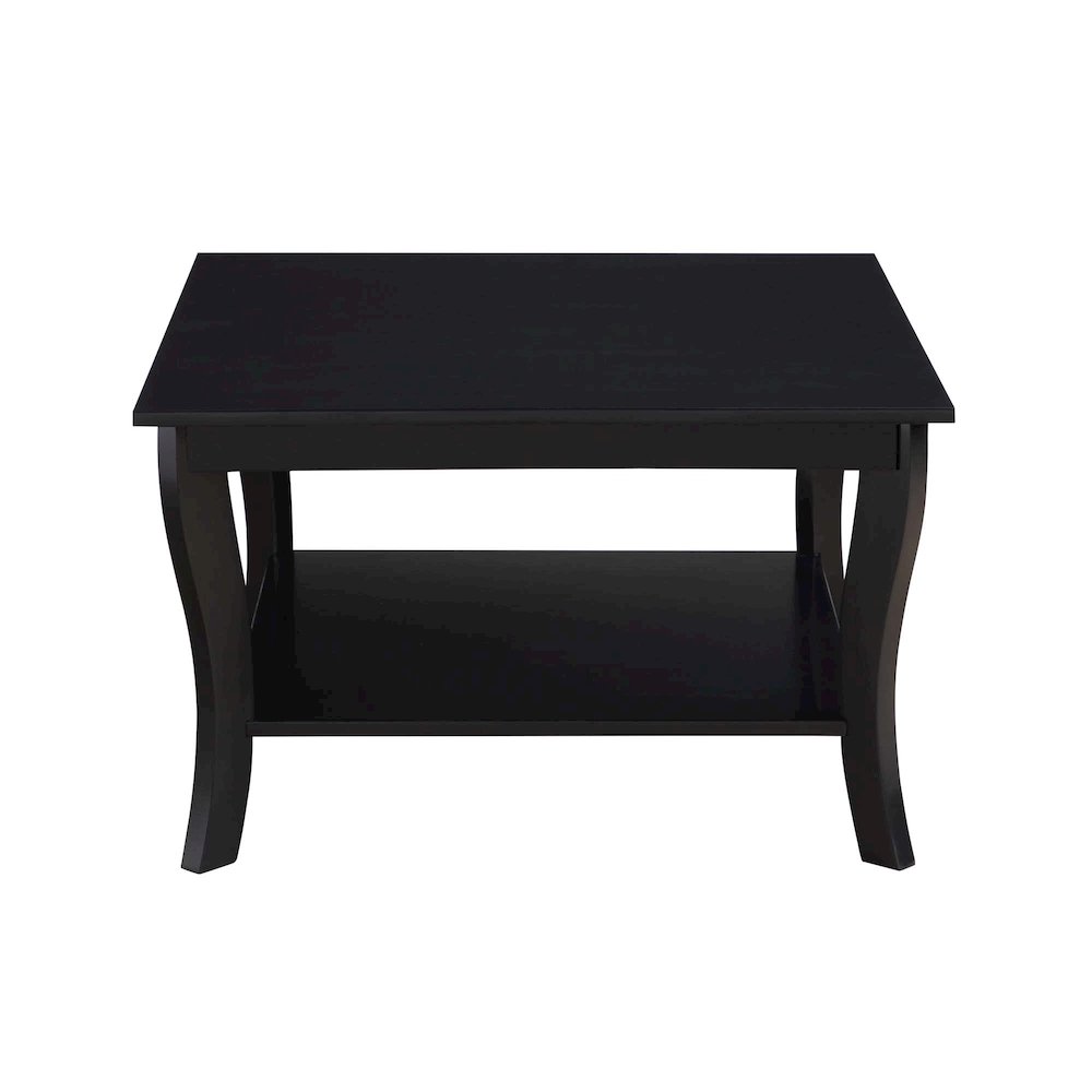American Heritage Square Coffee Table, Black. Picture 4
