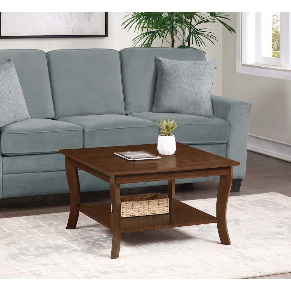 American Heritage Square Coffee Table, Espresso. Picture 2