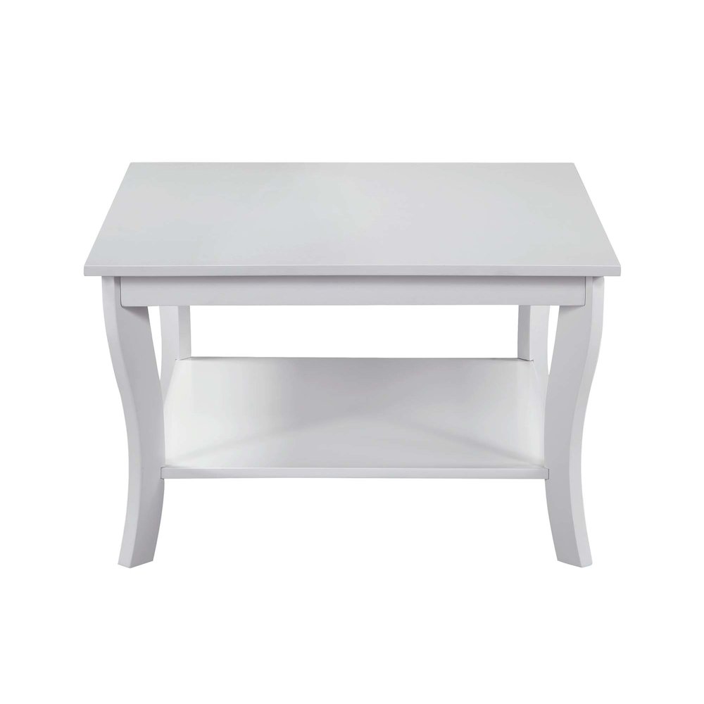 American Heritage Square Coffee Table, White. Picture 4