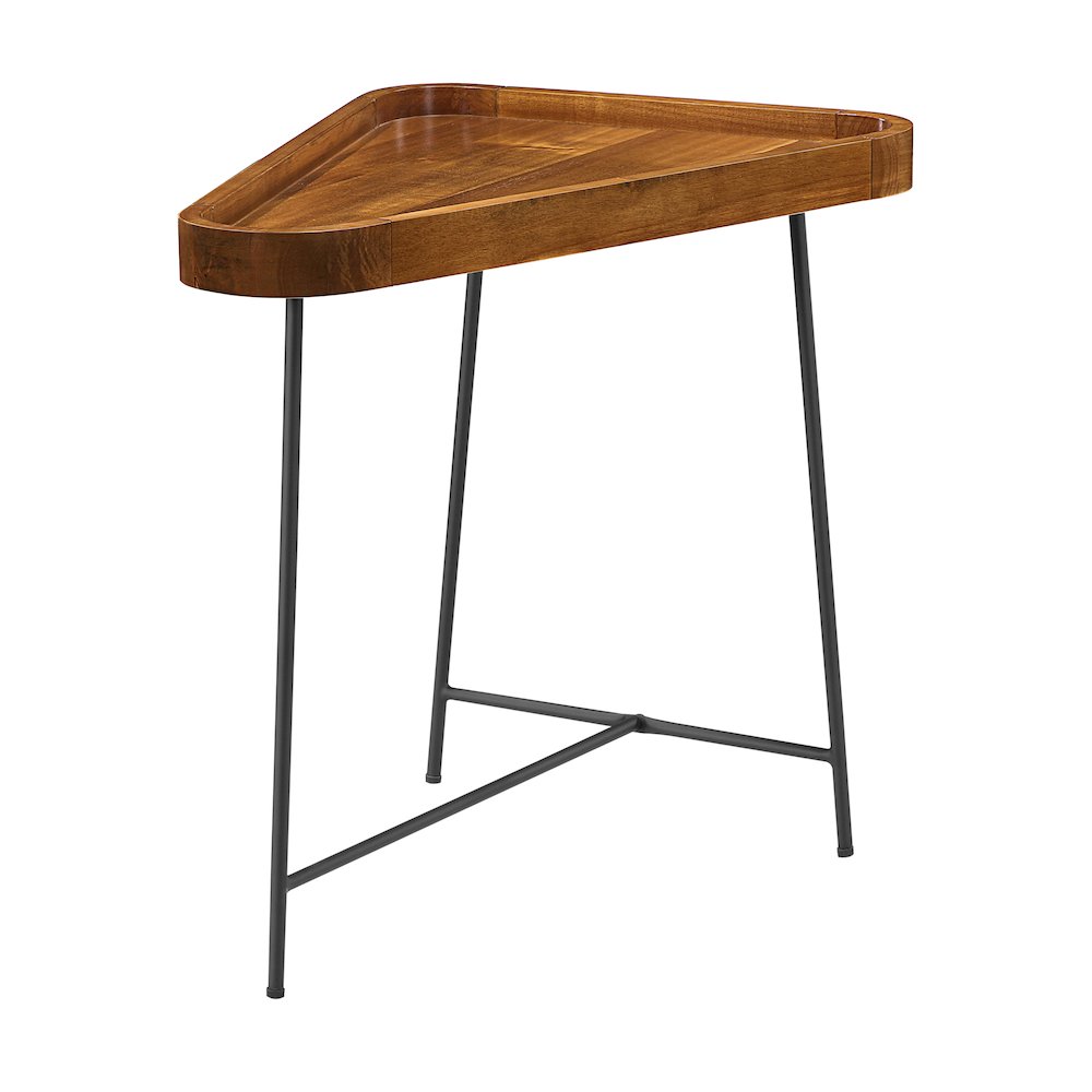 Lunar Triangle Wedge End Table. Picture 1