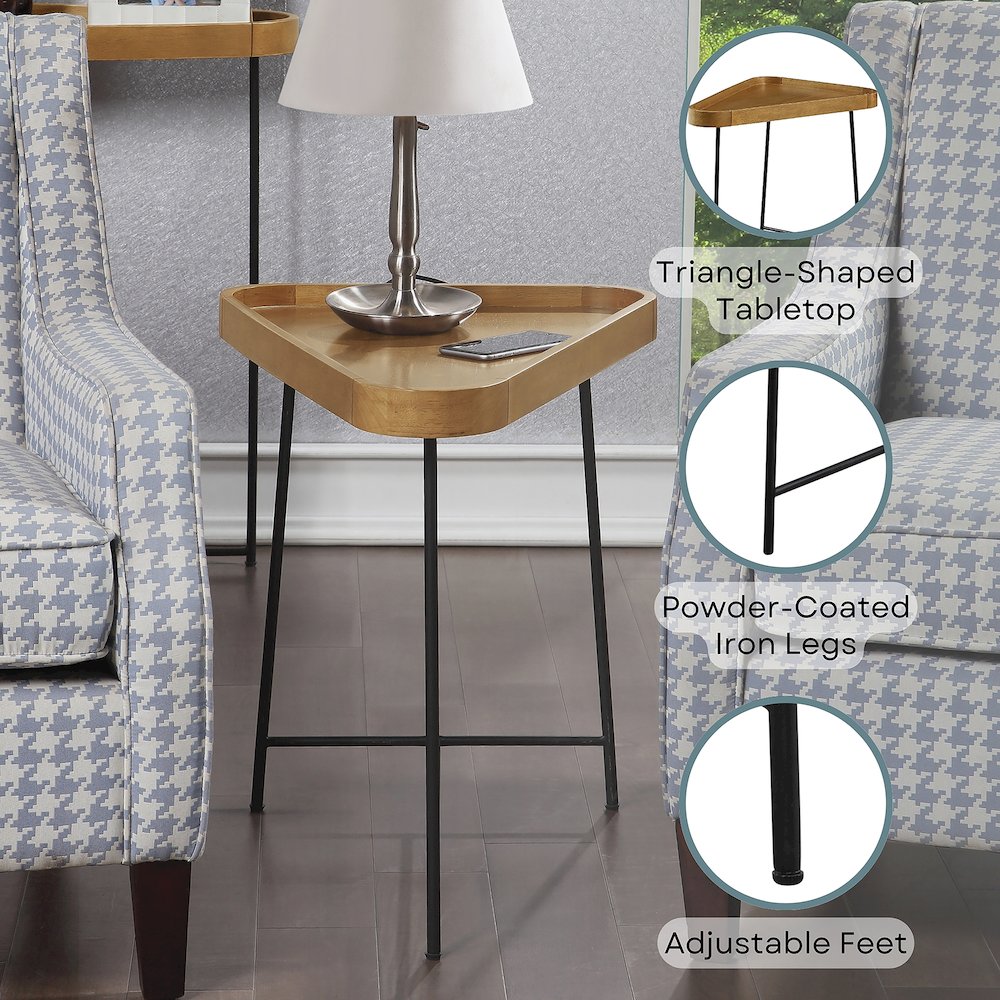 Lunar Triangle End Table.. Picture 4