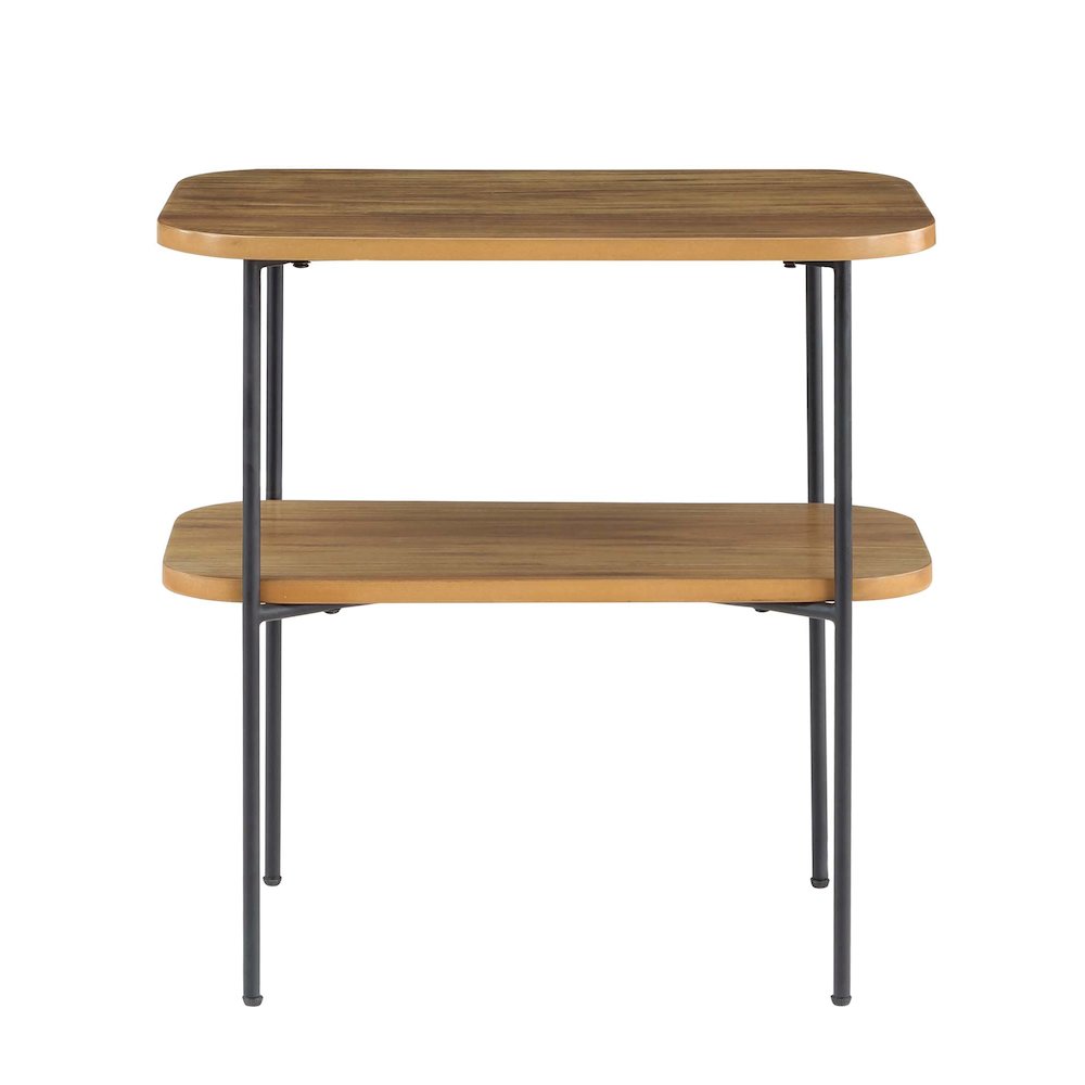 Lunar Chairside End Table with Shelf. Picture 5