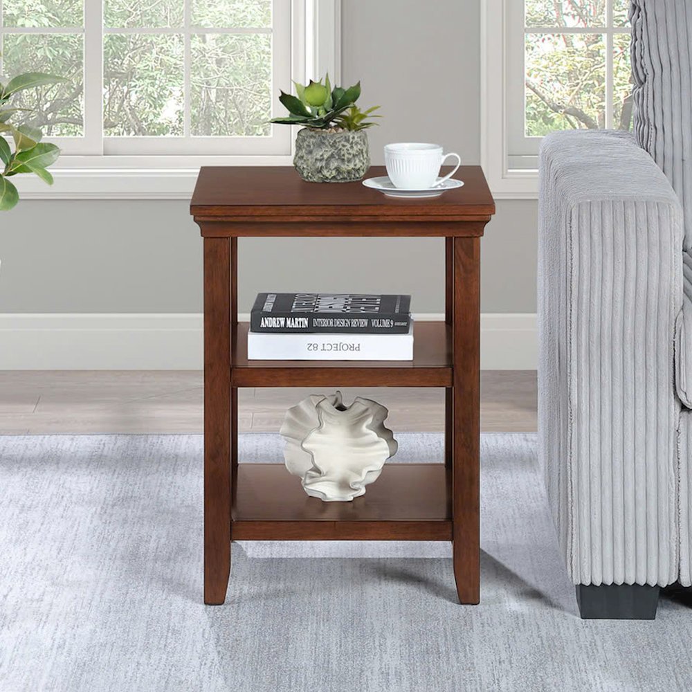 Tribeca End Table with Shelves. Picture 3