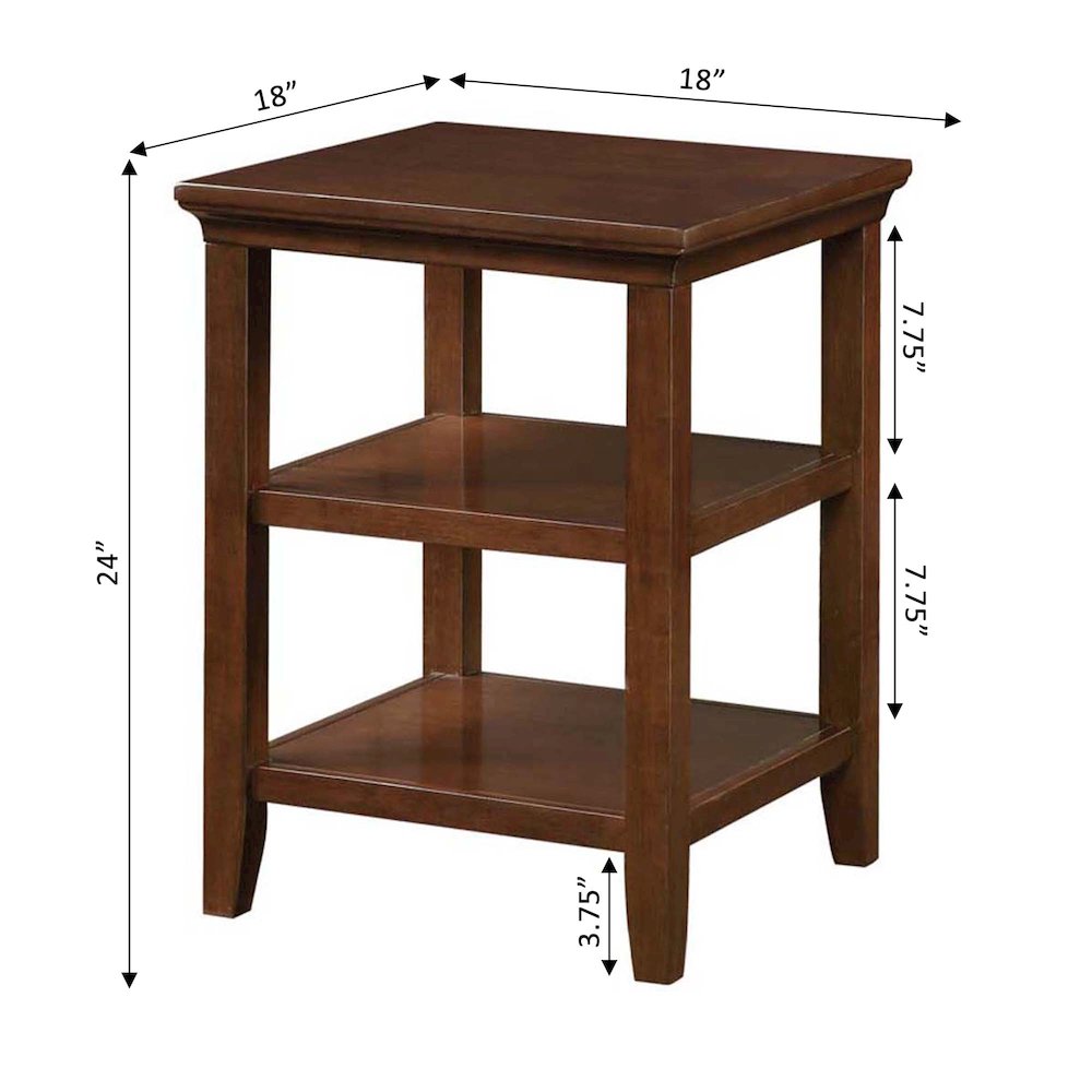 Tribeca End Table with Shelves. Picture 5
