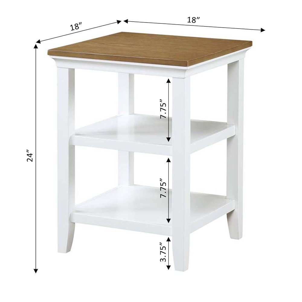 Tribeca End Table with Shelves. Picture 5