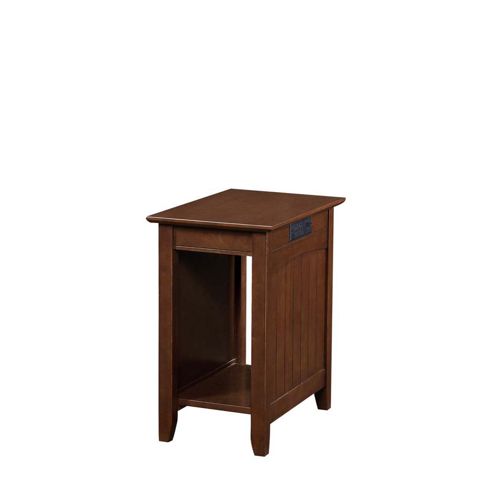 Country Oxford 2 Drawer Console Table with Shelves, Espresso. Picture 1