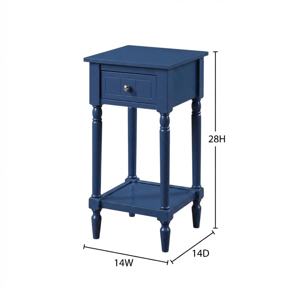 Traditional style accent table with drawer and shelf for living room use. Picture 7