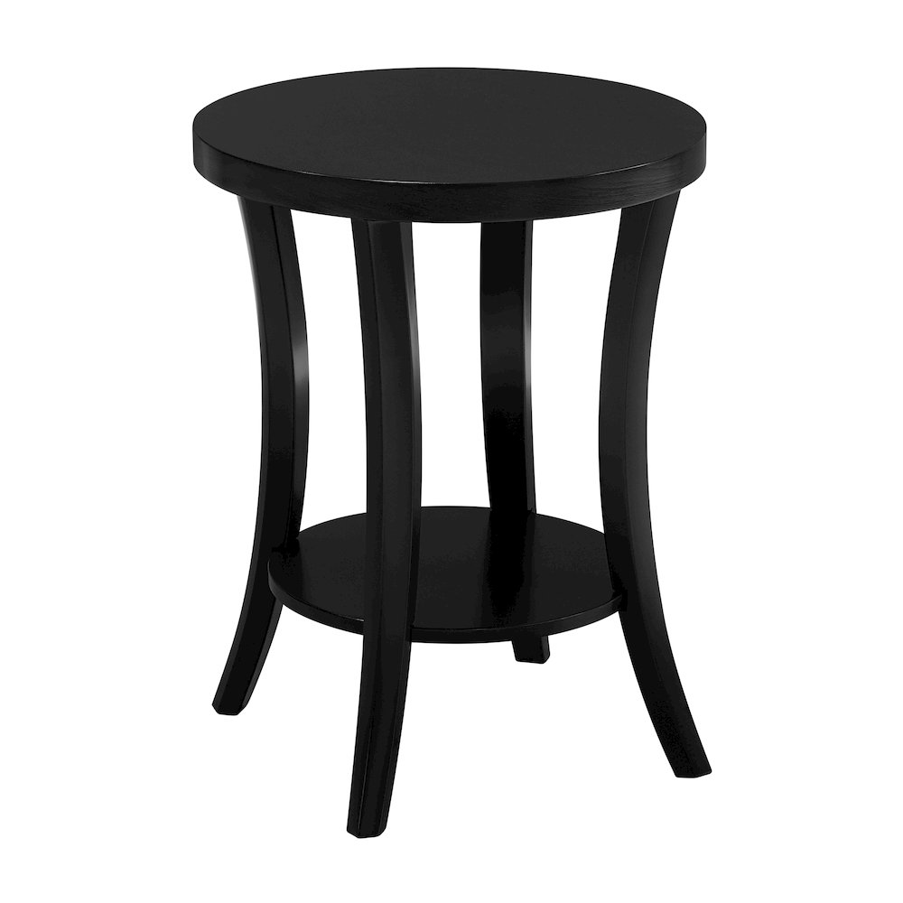 Charleston Round End Table with Shelf. Picture 1