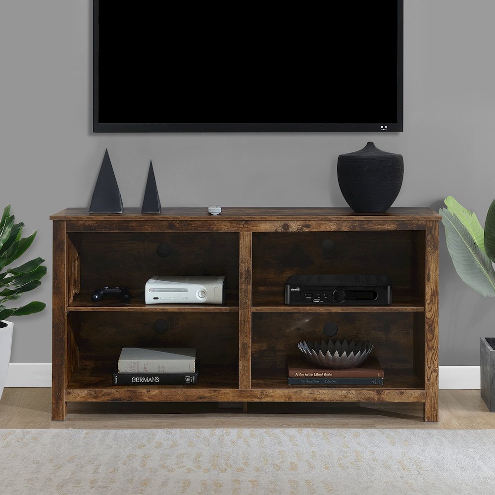 Montana Highboy TV Stand with Shelves for TVs up to 65 Inches. Picture 2