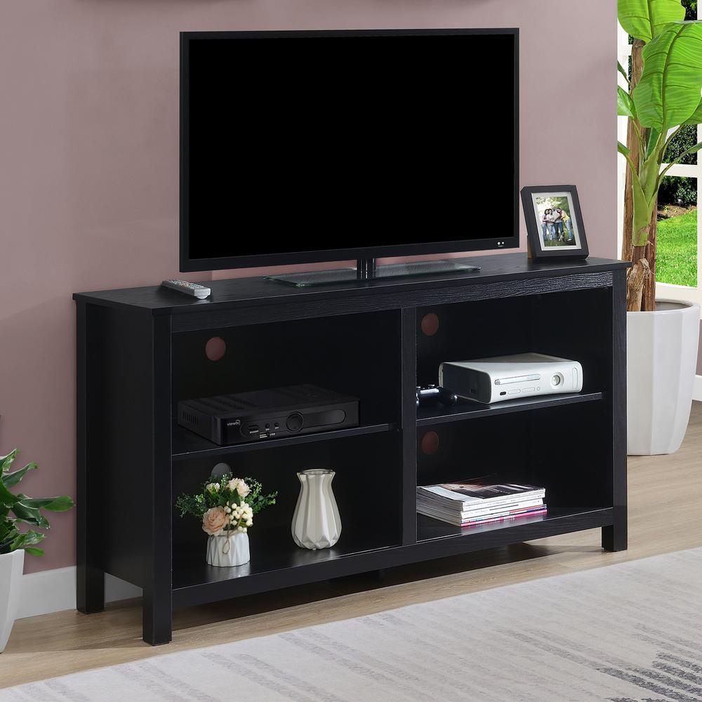 Montana Highboy TV Stand with Shelves for TVs up to 65 Inches. Picture 3