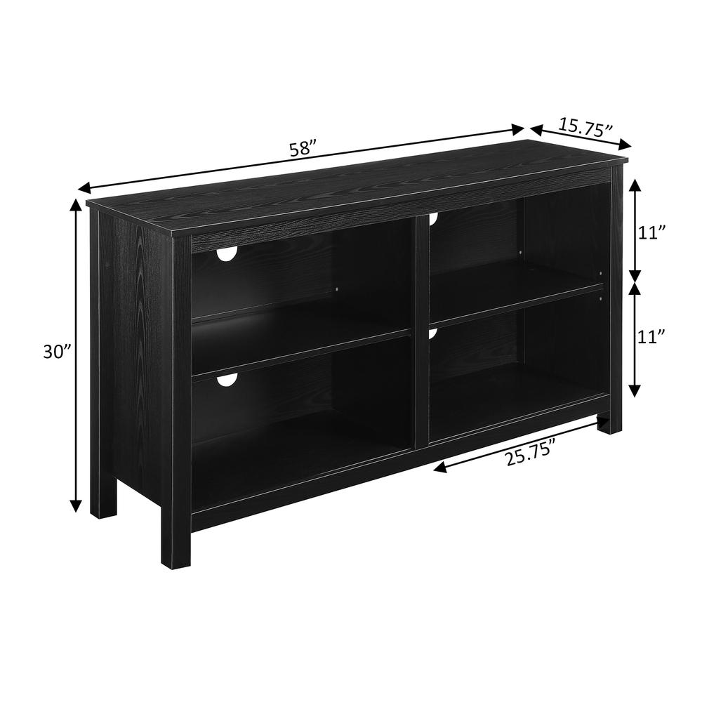 Montana Highboy TV Stand with Shelves for TVs up to 65 Inches. Picture 4