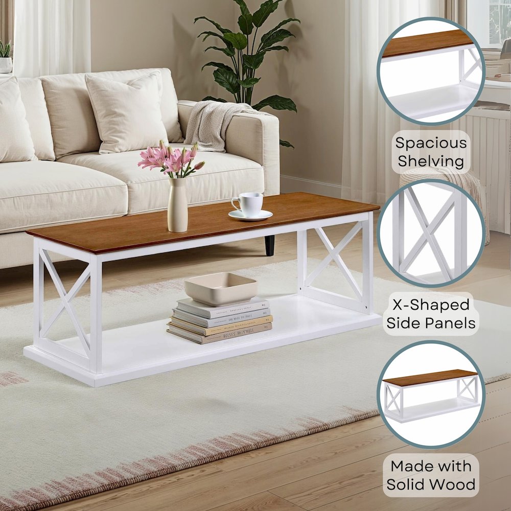 Coventry Coffee Table with Shelf. Picture 4
