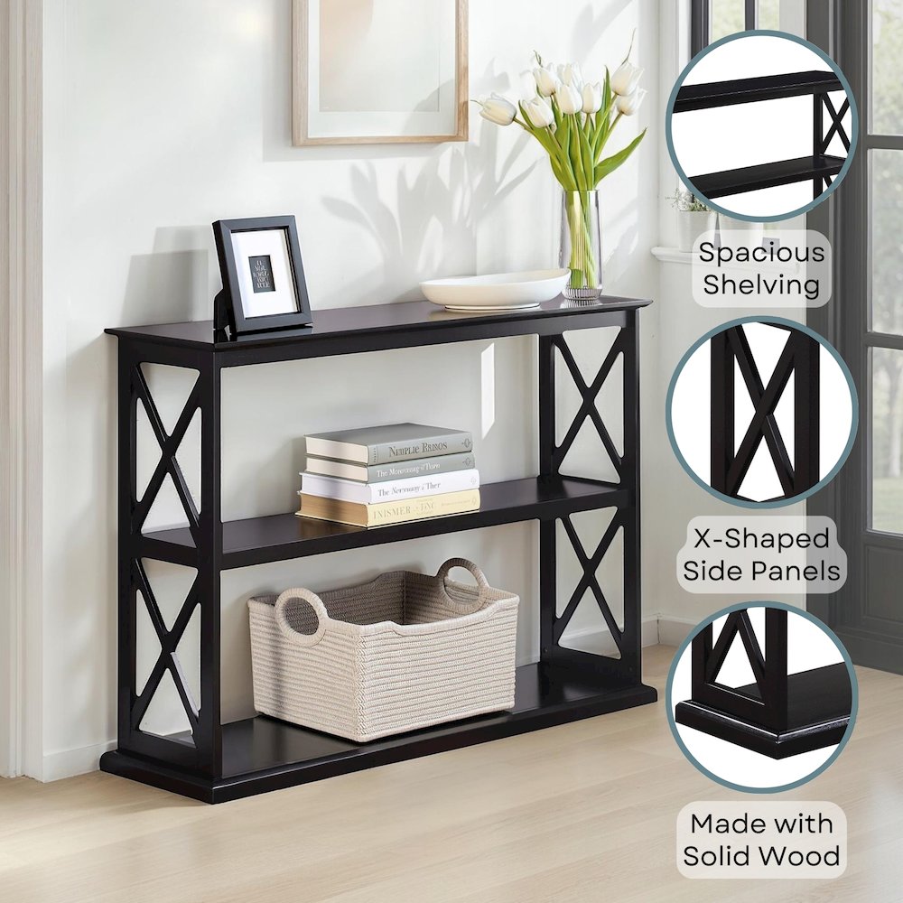 Coventry Console Table with Shelves. Picture 4