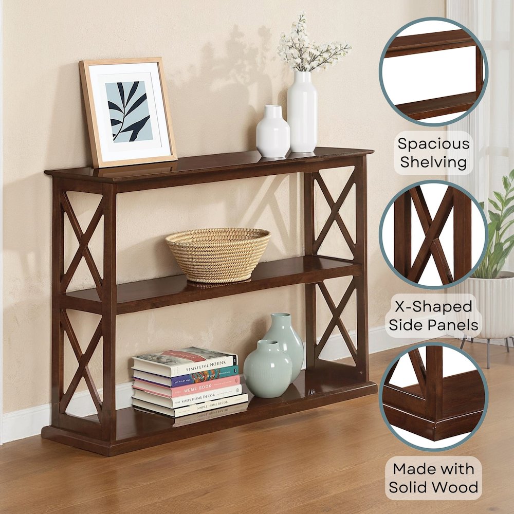 Coventry Console Table with Shelves. Picture 4