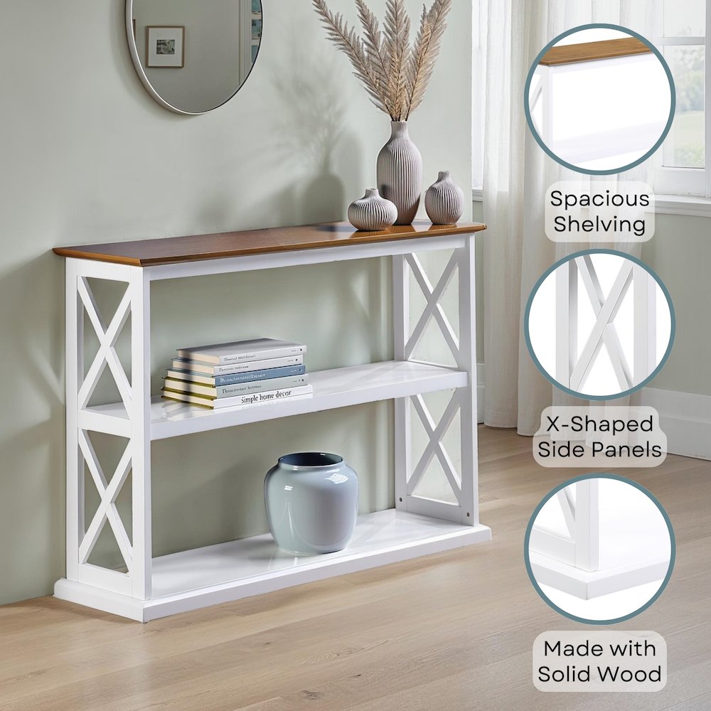 Coventry Console Table with Shelves. Picture 4