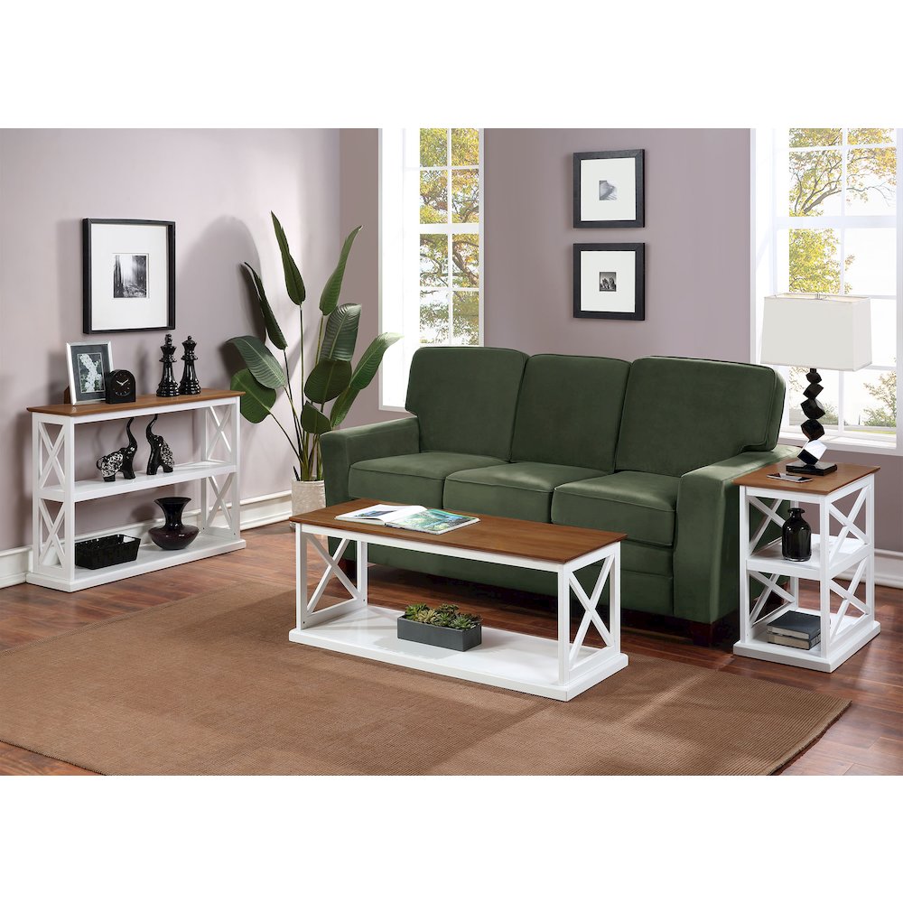 Coventry Console Table with Shelves. Picture 6